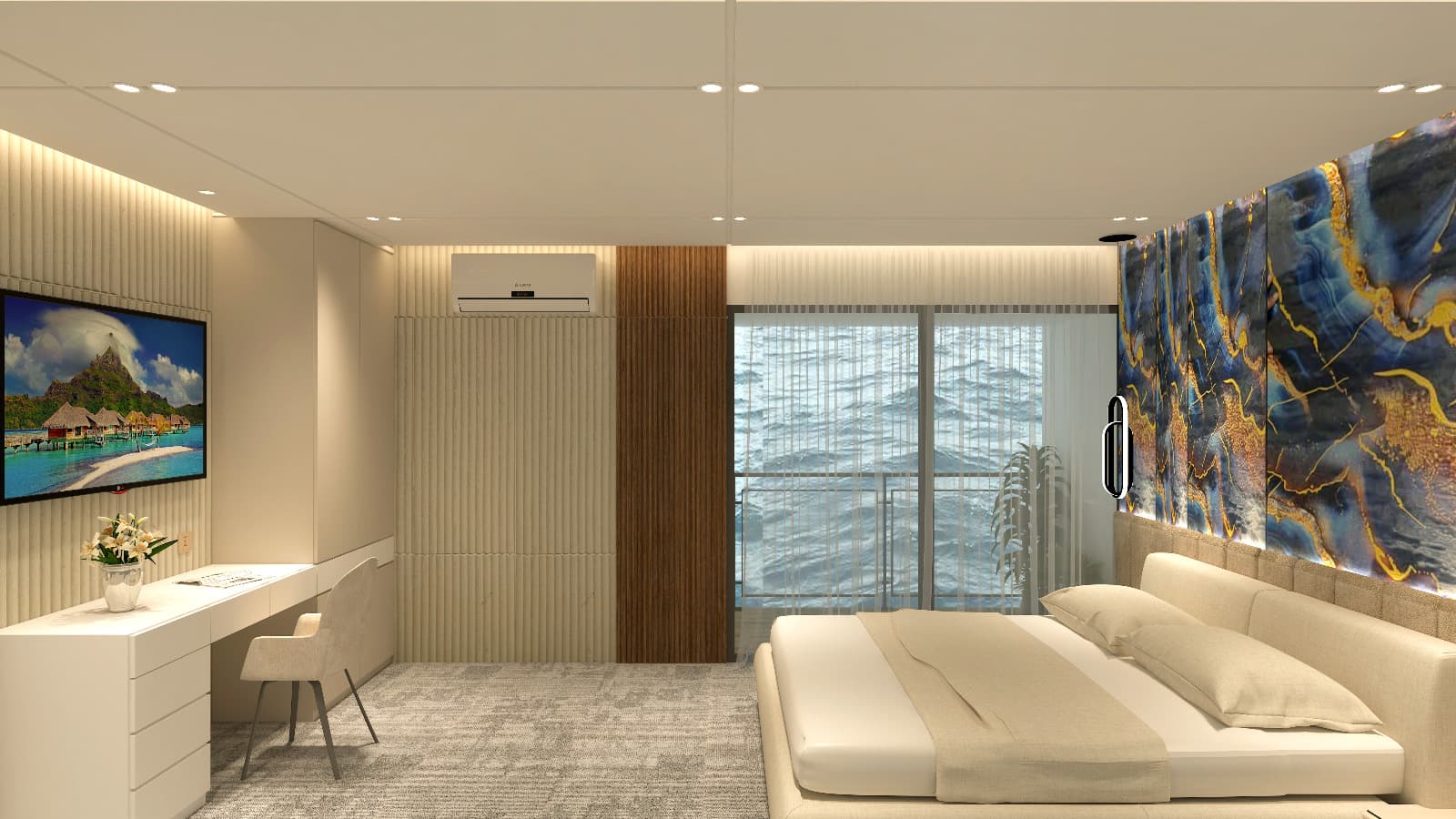 Deluxe Water-View Balcony Stateroom