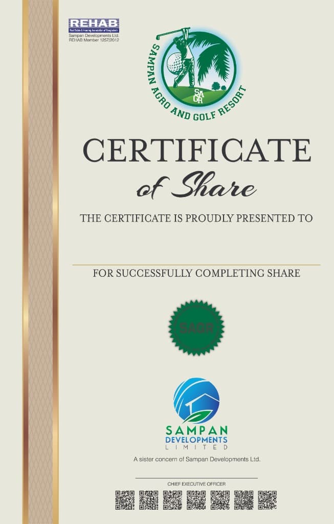 Official Certificate of Share